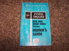 1981 Ford F8000- 9000 Owner User Guide Operator Manual 8.7L V8 Diesel Cummins xo