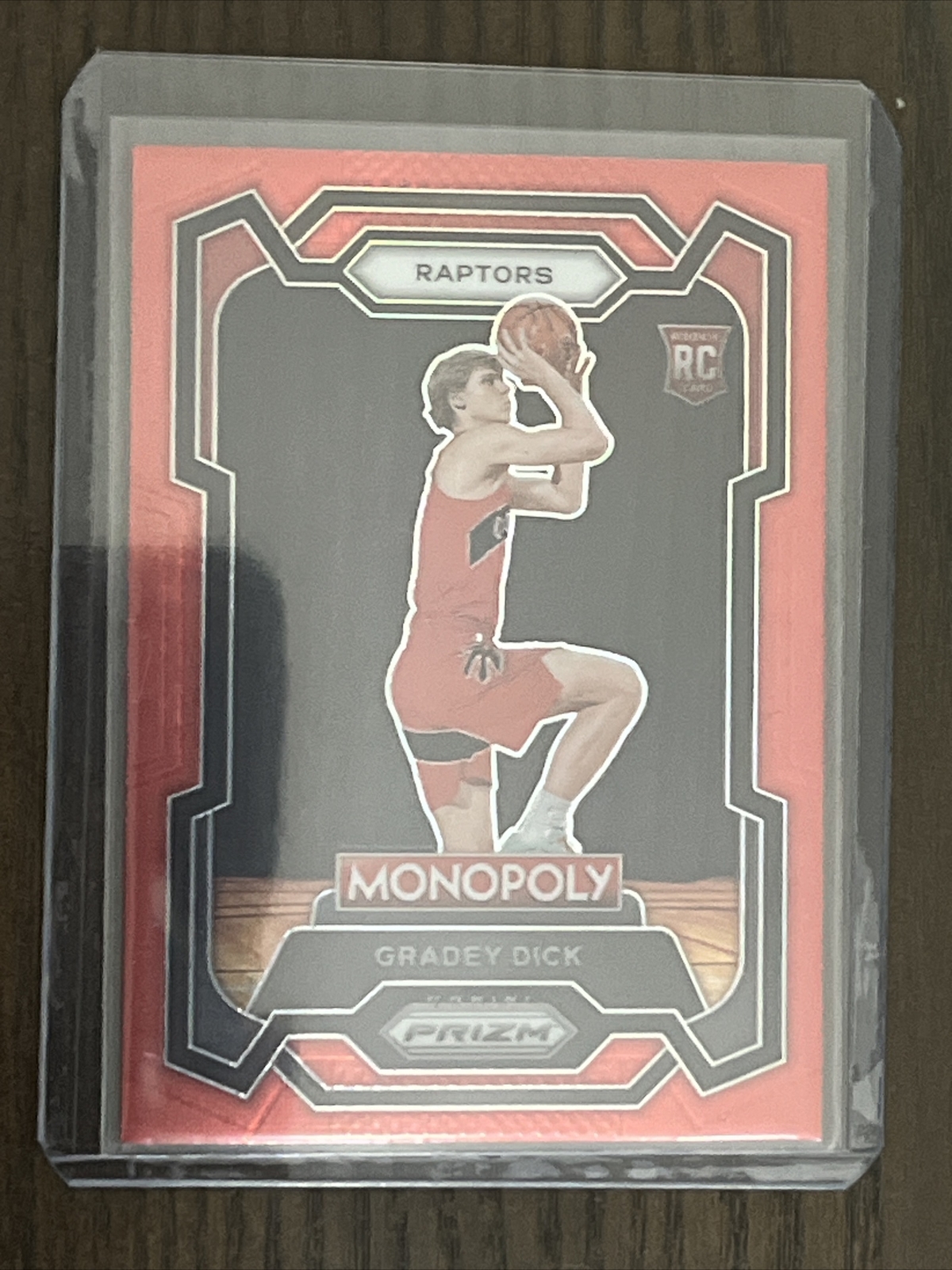 2023-24 Panini Prizm Monopoly NBA Red #84 Gradey Dick 28/99 Toronto Raptors