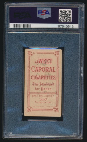 1909-11 T206 Rube Marquard HOF Hands At Thighs 350/30 Sweet Caporal NY PSA 1(MK) - Picture 2 of 2