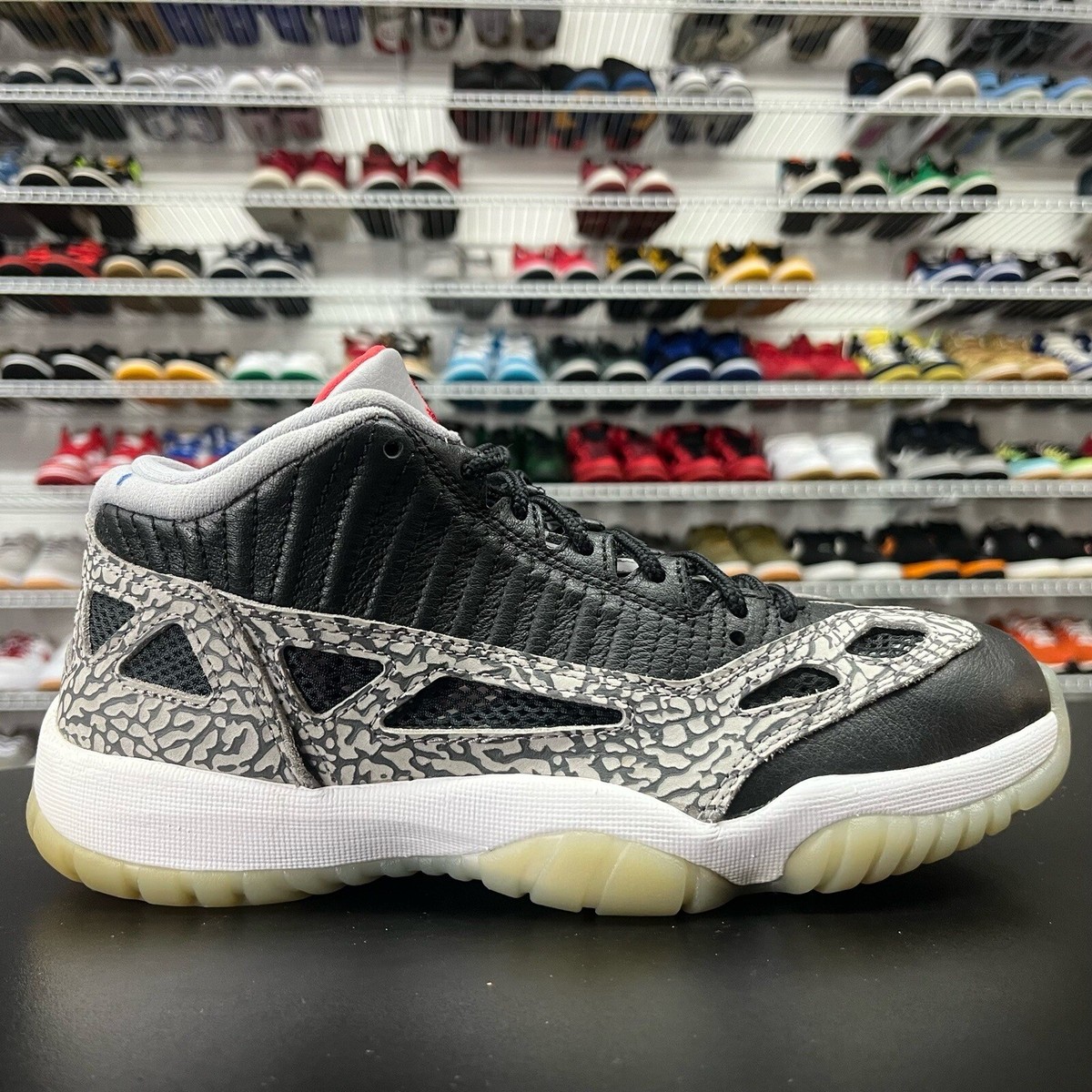 Nike Air Jordan 11 Retro Low IE Black Cement Size 8 919712-006 | eBay