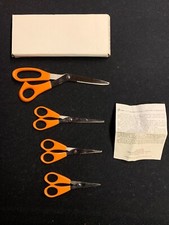 Set Of Four Lifelong Scissors 4.5”, 5”, 6” & 8.5” Synthetic Grip Stainless NIB