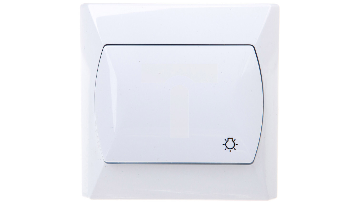 AKCENT Button / light / white ŁP-5A / 00 /T2UK