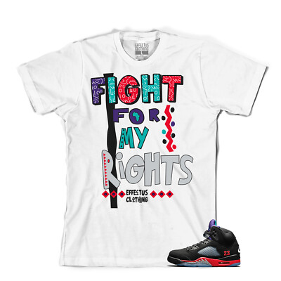 Tee To Match Air Jordan Retro 5 Top 3 Fight Top 3 Tee Ebay