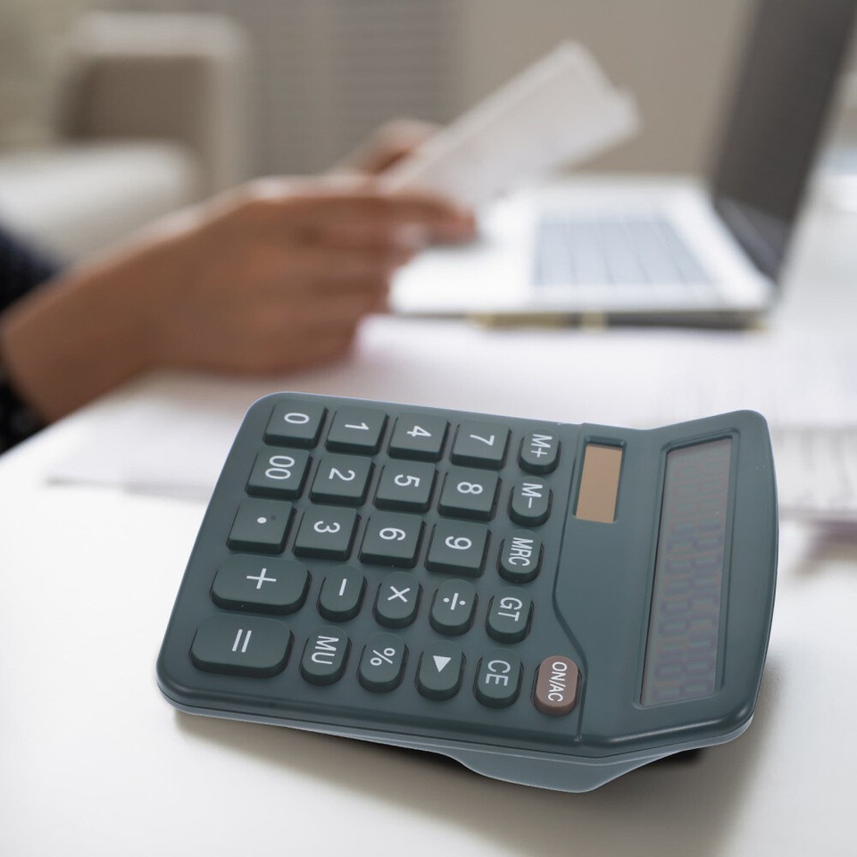 Desk Calculator Colored Small Calculator Desktop Calculator with Big ...