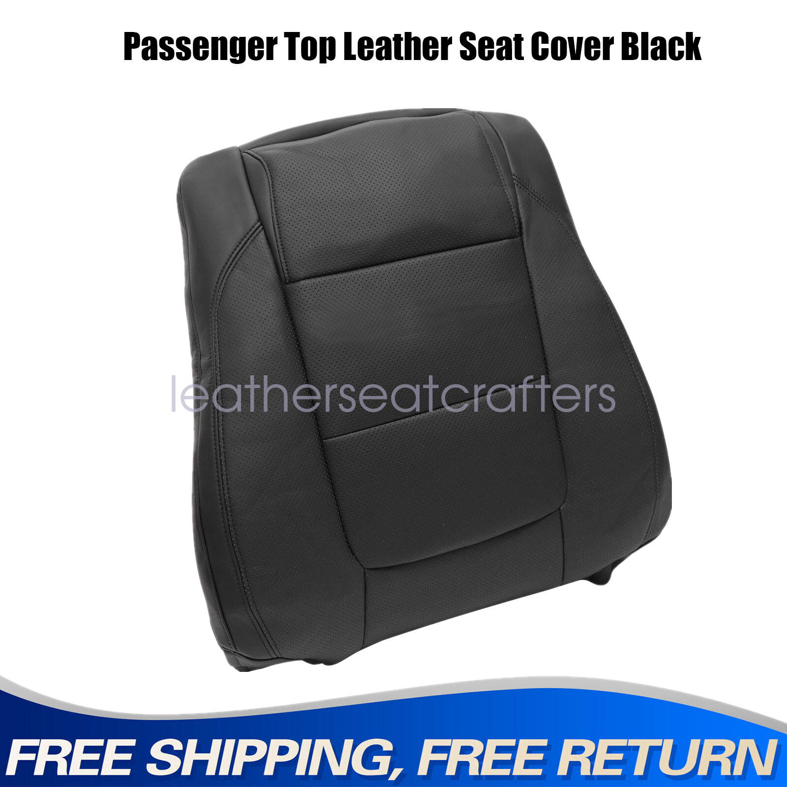 2011-2015 Ford Explorer XLT Limited Black Top Grain Leather Seat Cover  