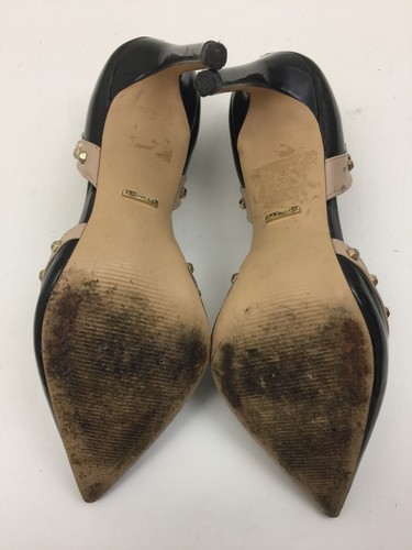 Carvela Kurt Geiger Women's Heels Size 5 Black Pink Studded Stiletto Used F1 - Picture 6 of 9