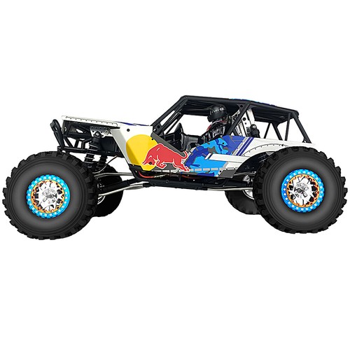 FLYXM 2.2'' Beadlock Wheel Rims Ring w/ Tires for RC 1/10 SCX10 TRX4 D90 Crawler - Picture 11 of 12
