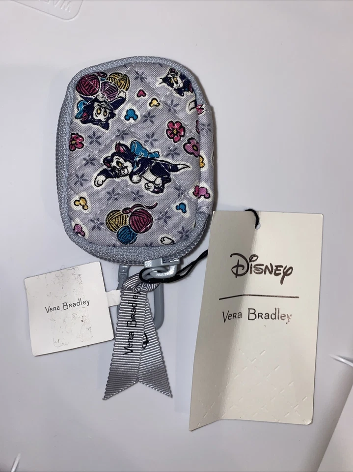 NUEVO Vera Bradley Disney Pinocho FIGARO Gato Clip Bolso Dije Mini Mochila Nuevo con Etiquetas