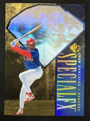 JUAN GONZALEZ Texas Rangers 1996 SP Special F/X Hologram #29 MLB Legend ...