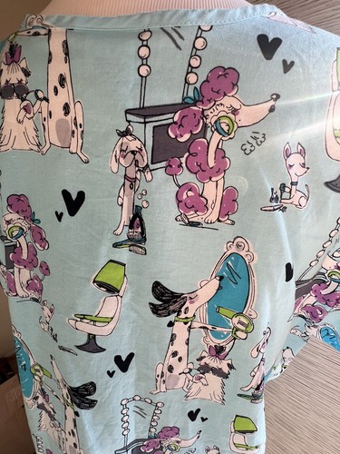 Scrub Star Tierarzt Pudel Hund Beauty Print Damen Peeling Top Kurzarm GRÖSSE 2XL - Bild 7 von 8