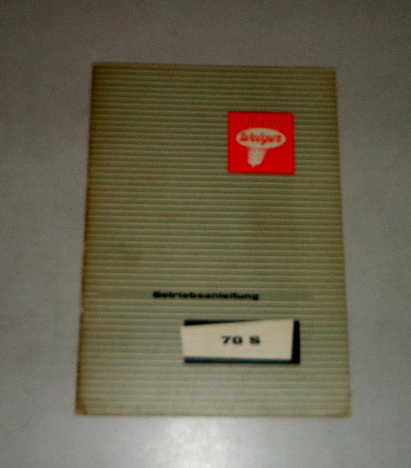 Operating Instructions / Manual Welger Multipurpose Wagon 70 S Stand 06/1965