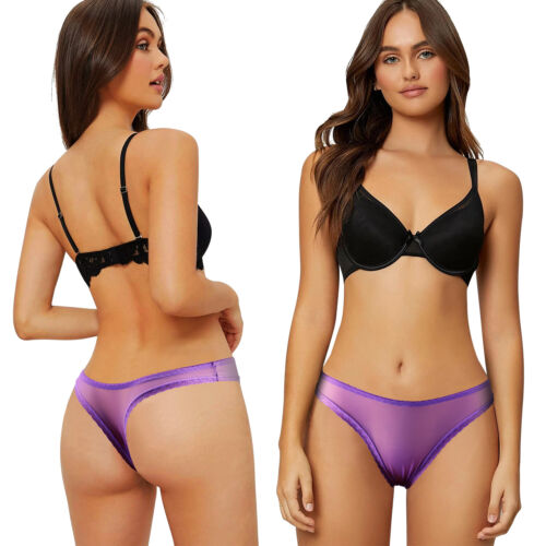 Women's Sexy Mesh Sheer Thong Ultra-thin Panties See-through Lingerie Panties - Picture 57 of 60