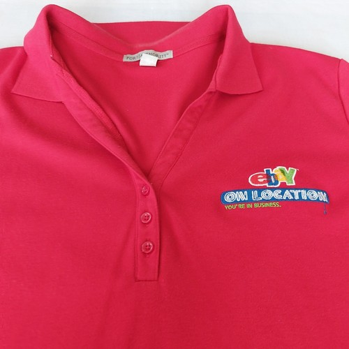 Vintage eBay On Location eBay Open Seller Conference T-Shirt V-Ausschnitt Damen rot - Bild 2 von 3