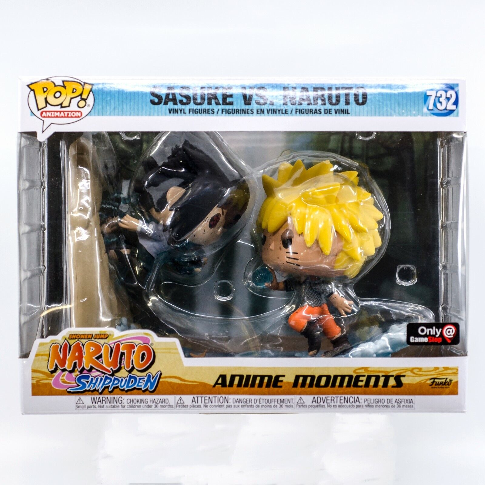 Figurine Sasuke Vs Naruto / Naruto Anime Moments / Funko Pop Animation 732