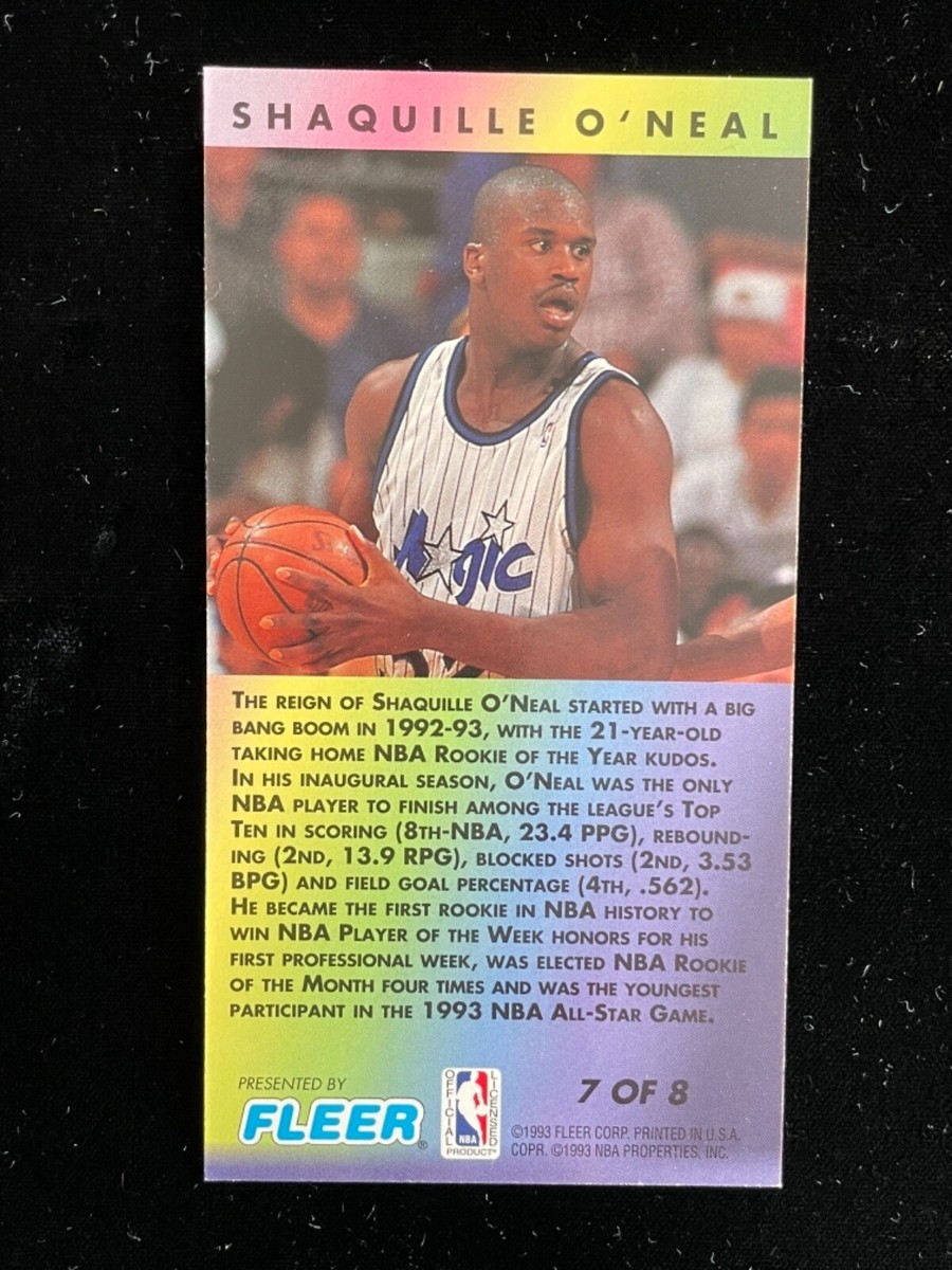 1993-94 Fleer NBA Jam Session 2nd Year Stars Shaquille O'Neal #7