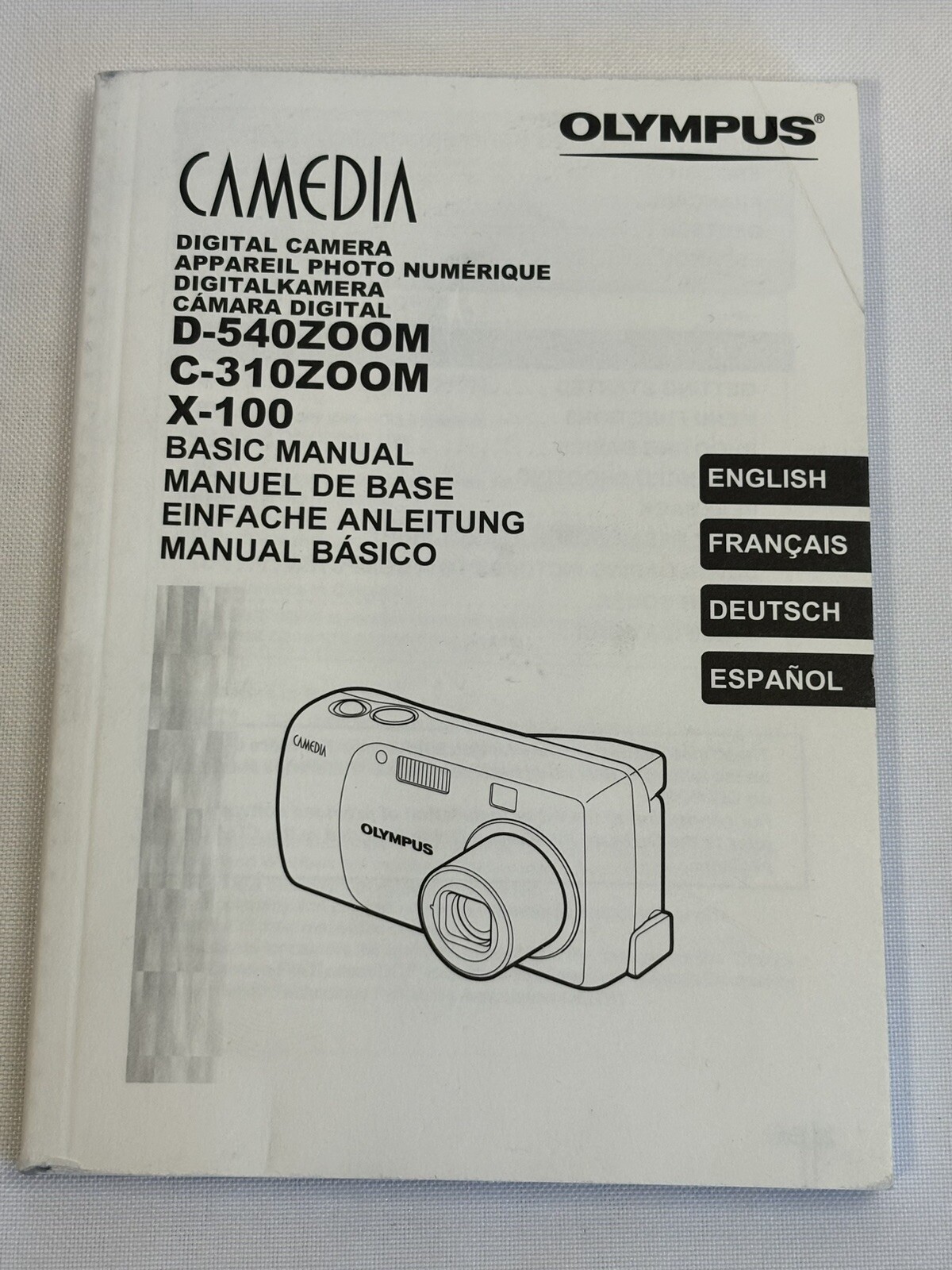 Olympus CAMEDIA D540 Zoom 3.2MP Digital Camera with Manual Case Cord
