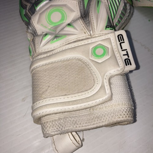 Guantes de portero de fútbol Elite Sport Pro FS talla 5 verdes - Imagen 4 de 9
