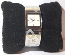 DKNY NY4801 Uhr Damen Edelstahl Silber Guter Zustand Quarz