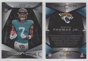 2024 Panini Black Rookies Sapphire /35 Brian Thomas Jr #113 Rookie RC