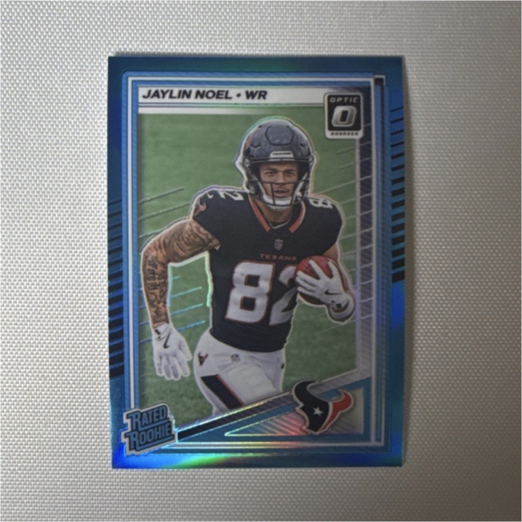 Panini 2025 Donruss Optic Rated Rookie Jaylin Noel #241 Neon Blue Prizm /399