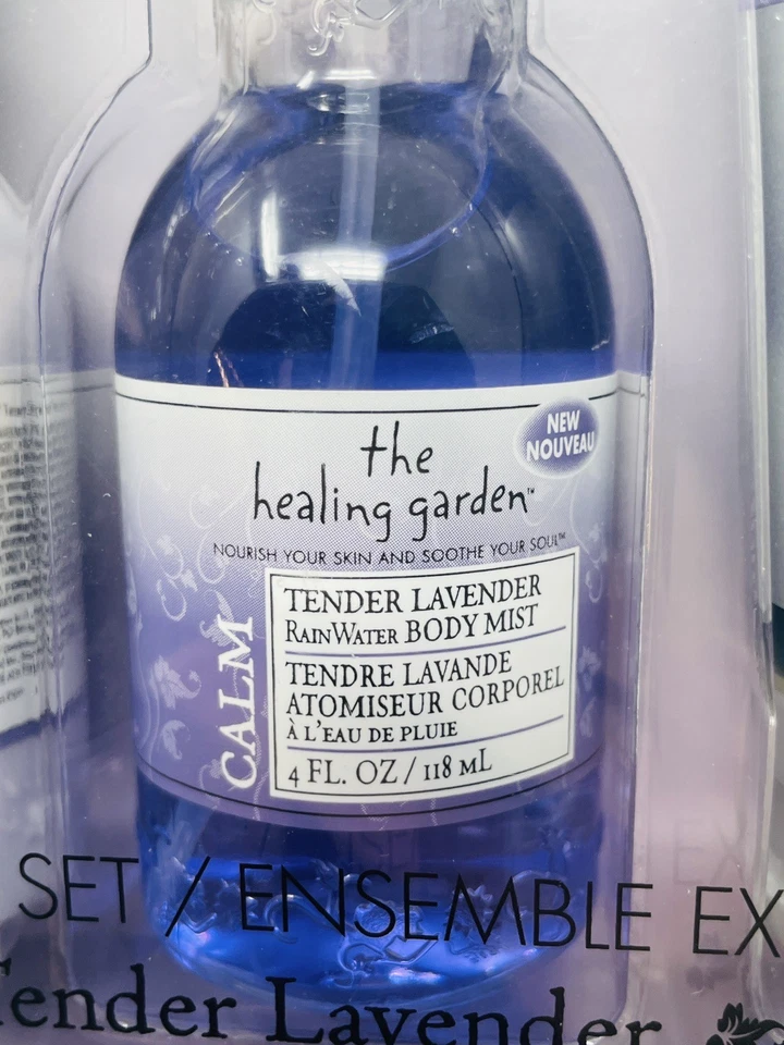 The Healing Garden Calm Tender Lavanda Set de Regalo Jabón Lavado Corporal Loción 4oz Niebla Foto 4 de 4