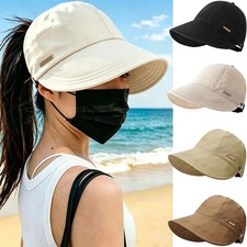 Women Sun Hat Uv Protection Hiking Fishing Hats Wide Brim Hat Adjustable Upf 50