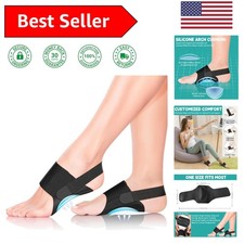 Adjustable Arch Support Brace for Plantar Fasciitis Pain Relief - Gel Padding