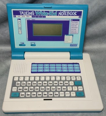 Vtg Vtech Talking Whiz Kid Notebook Learning Laptop Computer Tested Works Clean!
