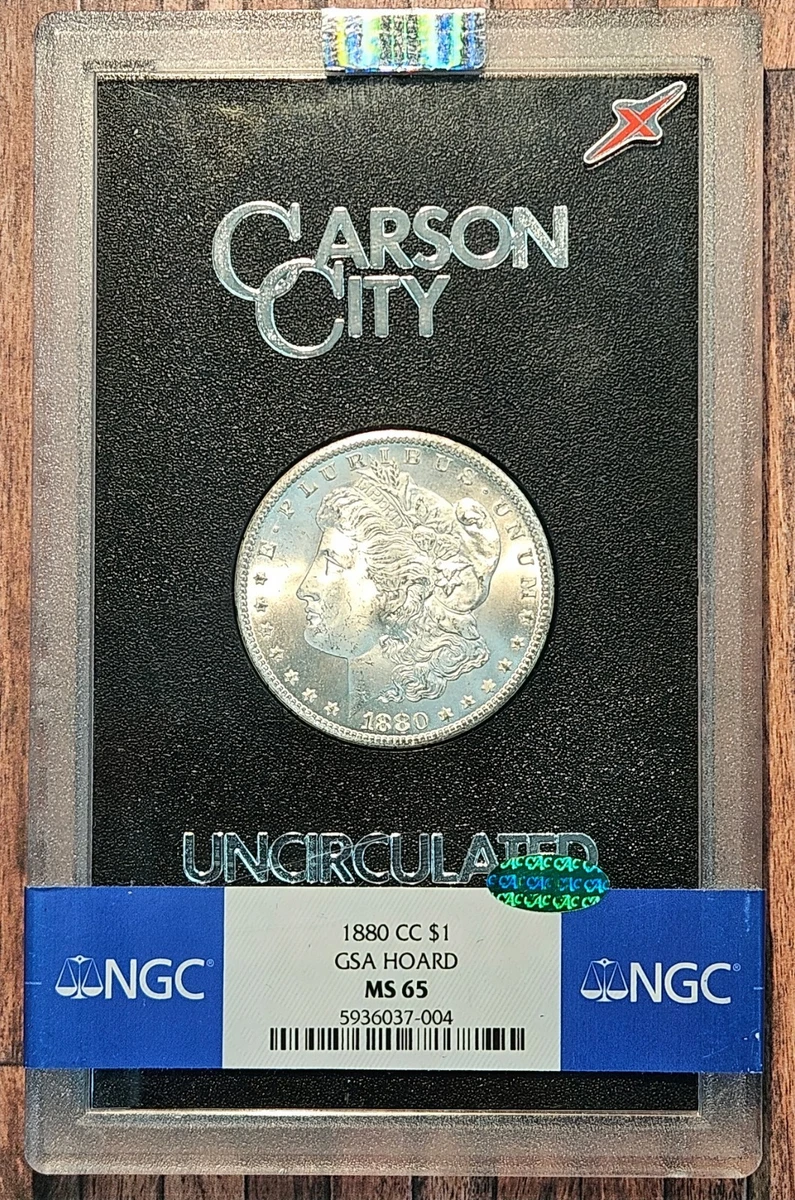 Carson City Grade MS 65 1880 Year Morgan US Dollars (1878-1921