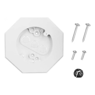 Octagonal Wall Light Mounting Kit for Outdoor Use with 12 Inch Vertical Siding