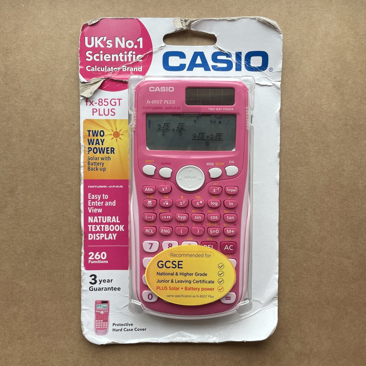 Scientific Calculator Casio Taschenrechner Rosa Fx 991es