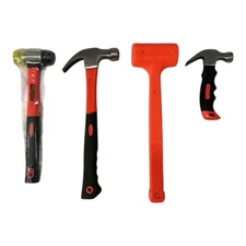 LOZAGU 4-Piece Hammer Set (Dead Blow–Claw–Soft Mallet) – Mixed Condition
