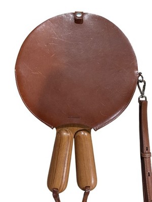 Jil Sander Brown Wood Beach Racket Set - NWD $2650