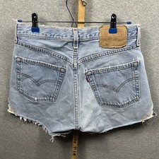 Vintage Levi's 501 Shorts Womens 30 Upcycled Relove Cutoff USA Made Denim