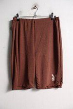 Playboy Misguided Womens Cycling Shorts Brown - Size 14 (M6)