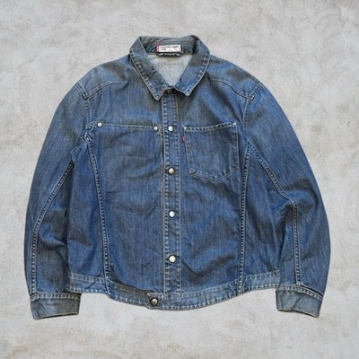 Levi s Engineered 70100 Vintage 2000s Denim Trucker Jacket Size Medium Trucker