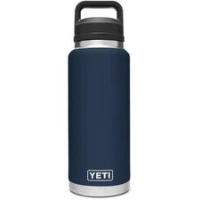 YETI Rambler 36 oz Vacuum Insulated Stainless Steel Bottle with Chug Cap, Navy