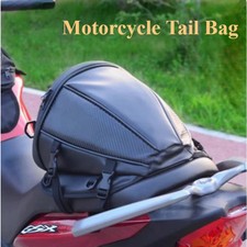 Waterproof Motorcycle Tail Bag Rear Seat Helm...