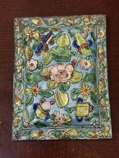 Antigua funda de soporte de caja de cerillas de esmalte cloisonné chino floral exportación