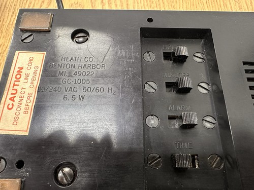 Reloj despertador digital vintage Heathkit GC-1005 con manual. *LEER* - Imagen 11 de 11