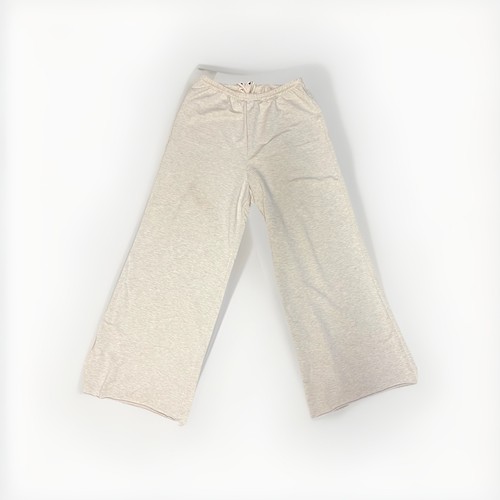 AMERICAN EAGLE OFFLINE OATMEAL HEATHER WIDE LEG SWEATPANTS SZ LARGE LONG - Picture 3 of 4