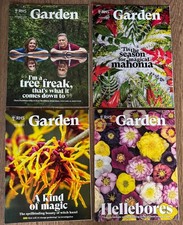 4 X RHS THE GARDEN MAGAZINES NOVEMBER 2024-FEBRUARY 2025
