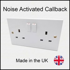 GSM Audio Monitor Home Security Noise Activated Alert Mains Powered Wall Socket