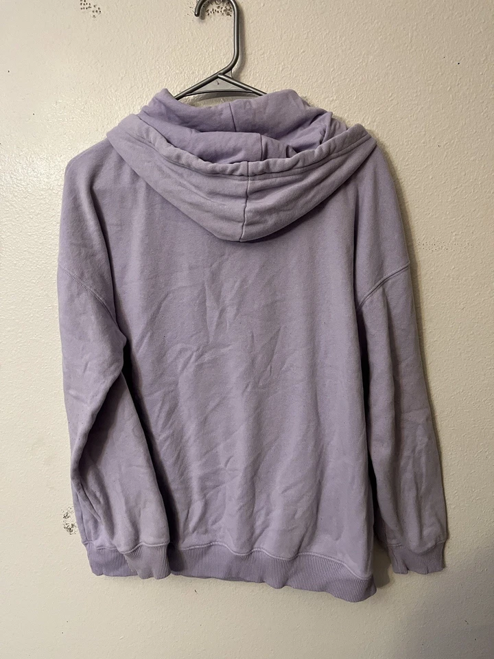 Suéter con Capucha Tejido American Eagle Púrpura Sólido Para Mujer Pequeño Ahh Mazing Foto 3 de 4