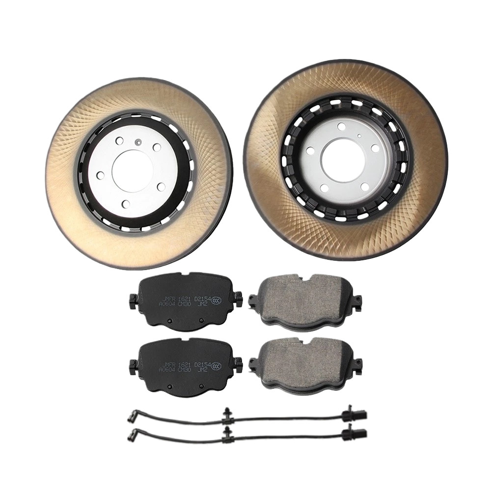 4Pcs Front & Rear Brake Pads & Rotors 4M0615601N For 2016-2023 Bentley Bentayga