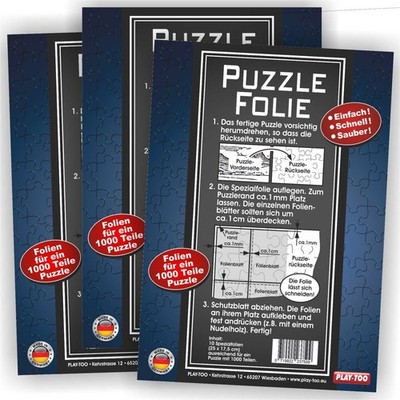 3 Puzzlekleber Puzzlefolie Conserver fix gemacht für3 x 1000 Teile Puzzle Magic