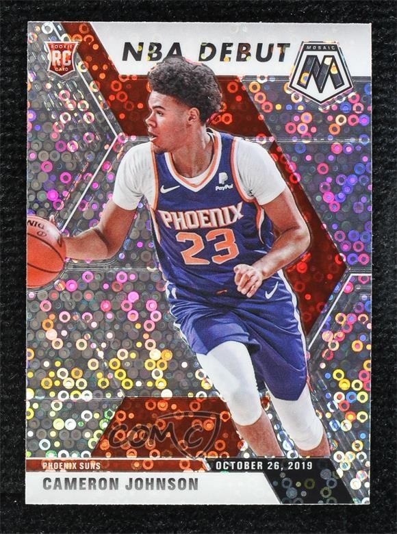 2019 Mosaic NBA Debut Fast Break Silver Prizm Cameron Johnson #265 Rookie RC s9z