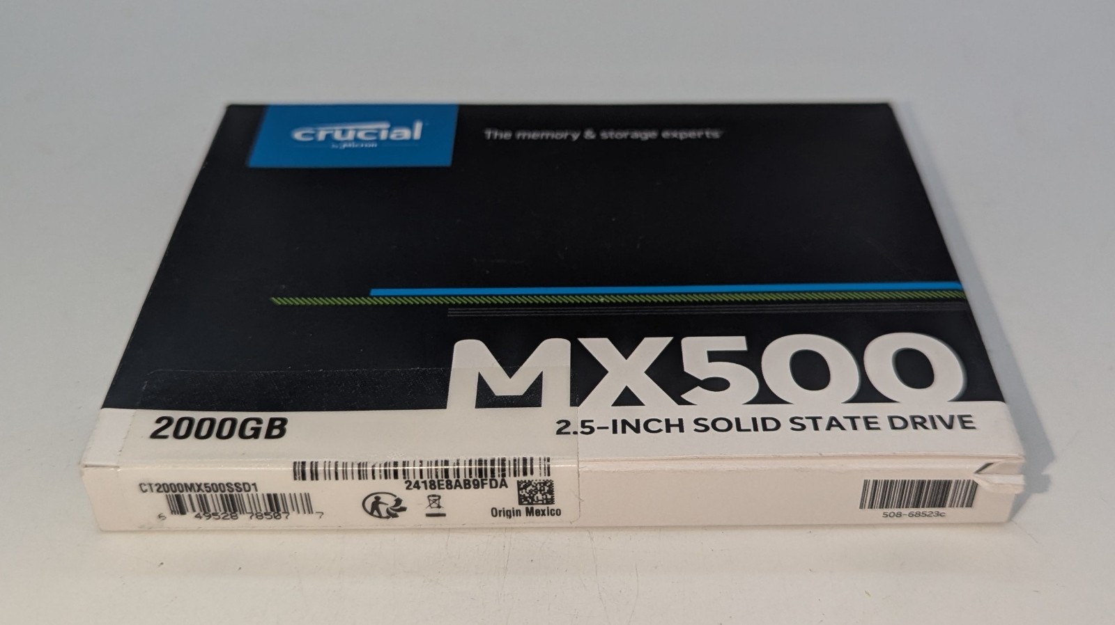 Crucial MX500 2TB 2.5" SATA III 6Gb/s Internal SSD CT2000MX500SSD1 (N)