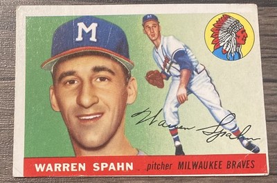 1955 Topps #31 Warren Spahn (VG) Braves