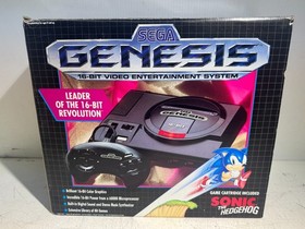 Vintage New SEGA Genesis Model 1 Video Game Console System Open Box Sonic 